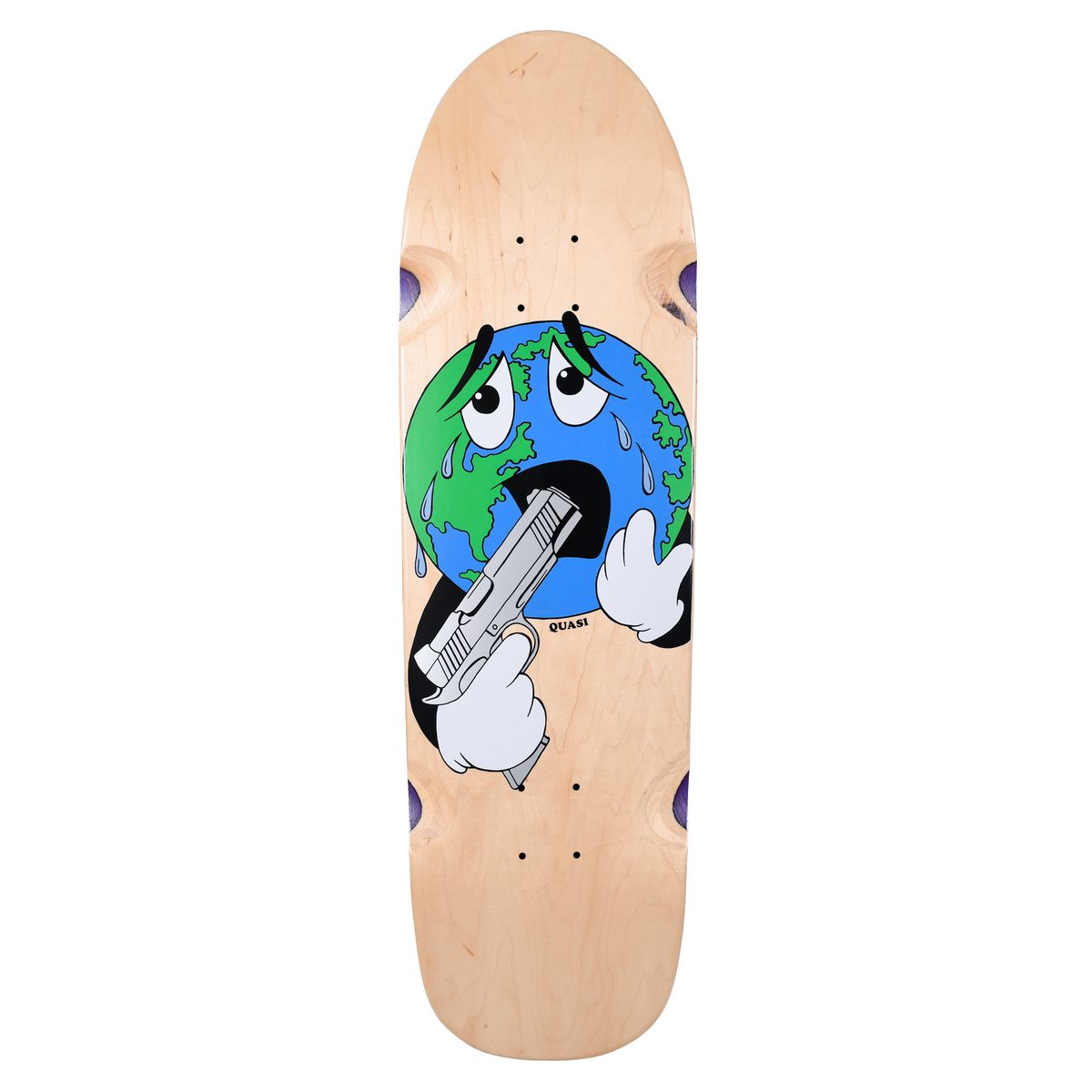 9" Quasi World Skateboard Deck