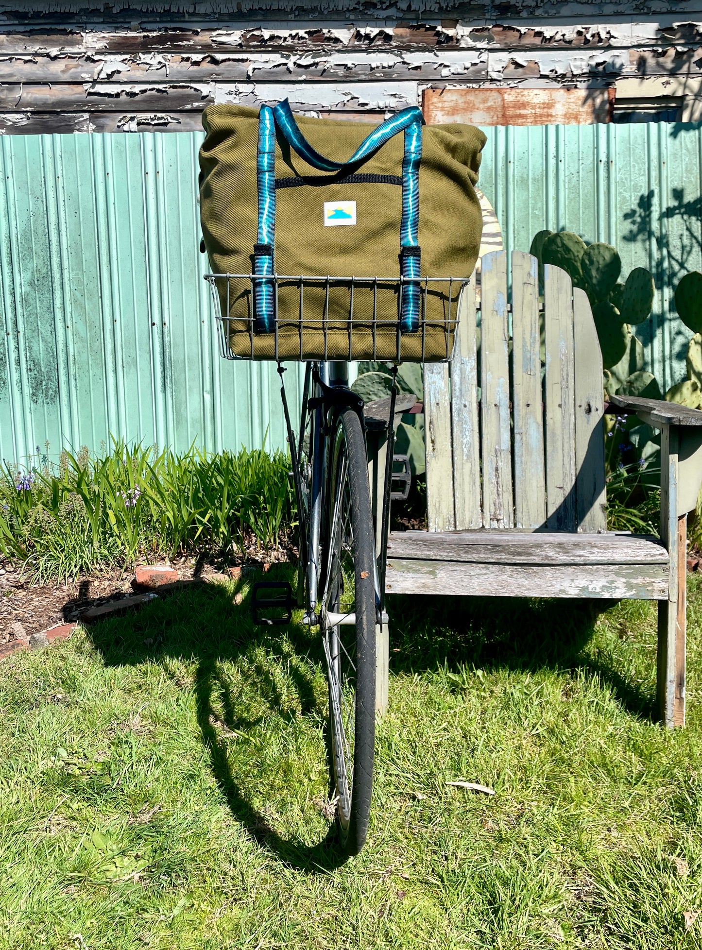 Worn Path Bike Basket Tote Bag