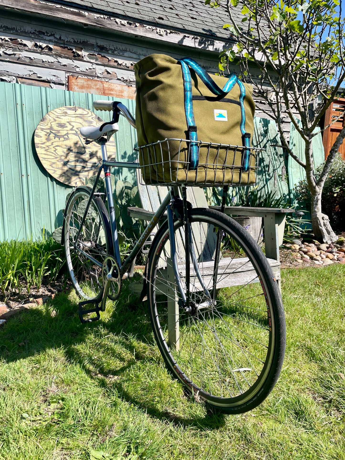 Worn Path Bike Basket Tote Bag