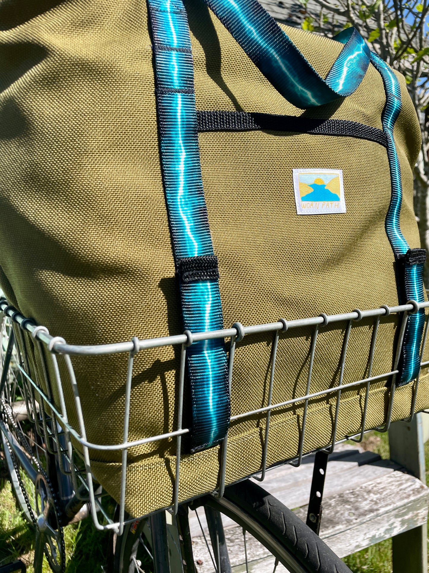 Worn Path Bike Basket Tote Bag