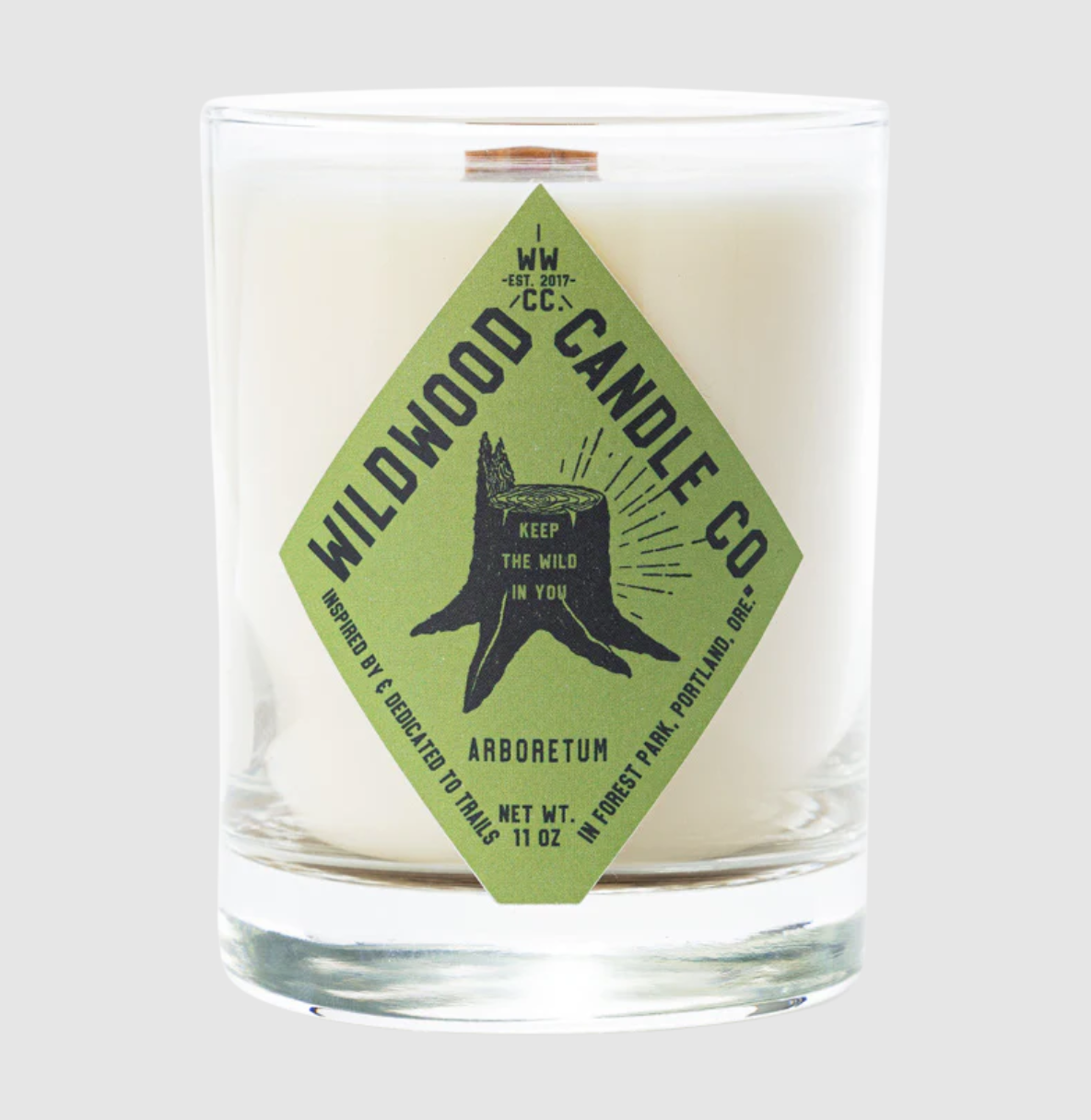 Wildwood Candle Co. Arboretum Scent- Redwood, Pine, Embers