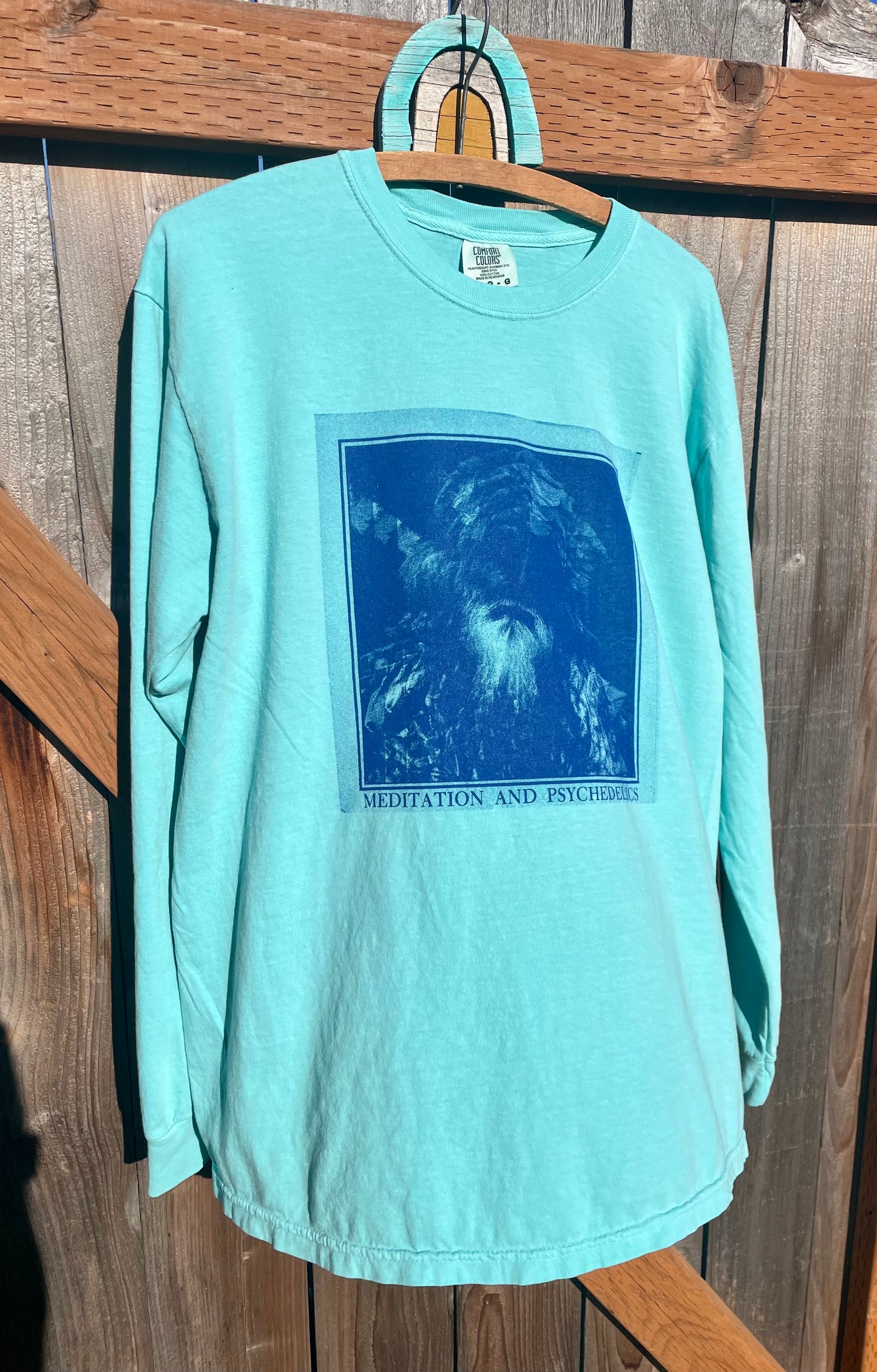 Deprogram Longsleeve Tee Shirt- Natural or Turquiose