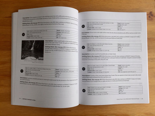 Camp Free in the Willamette National Forest Book (Revised 2021 Edition) by Don Reichert