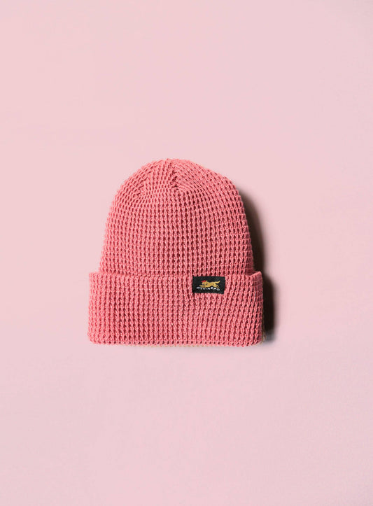 Muttonhead Waffle Toque Beanie - Coral