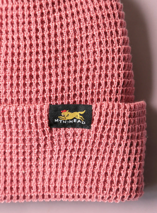 Muttonhead Waffle Toque Beanie - Coral