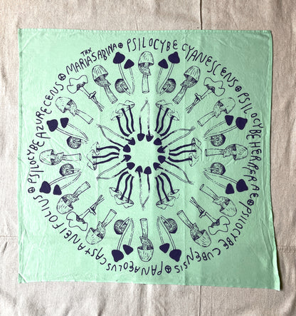Psilocybe Mushroom Bandana- 4 Colors