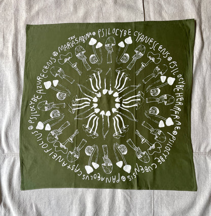 Psilocybe Mushroom Bandana- 4 Colors