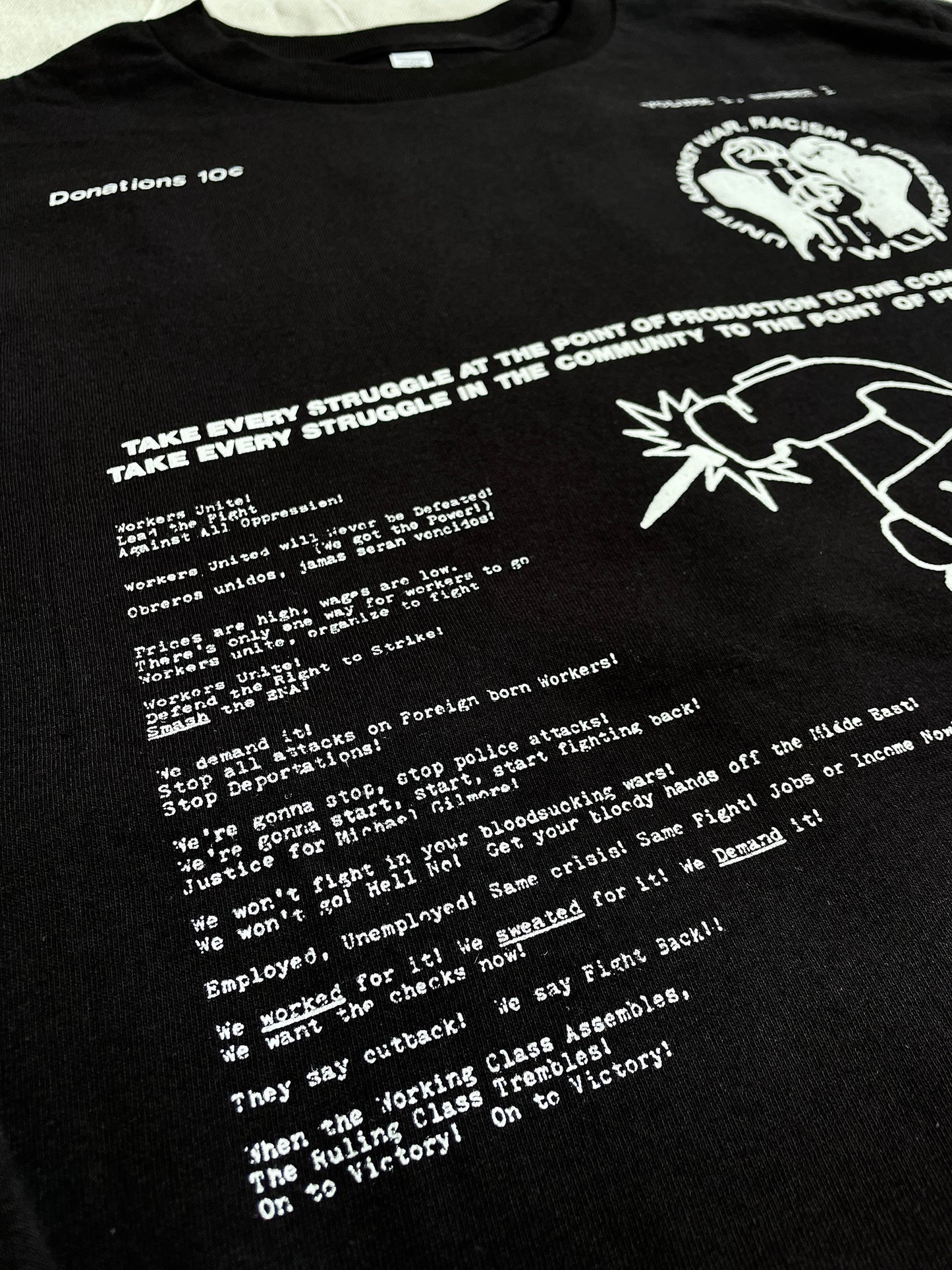 Workers Long Sleeve Tee Collaboration with MHUD Studio to Benefit PCUN