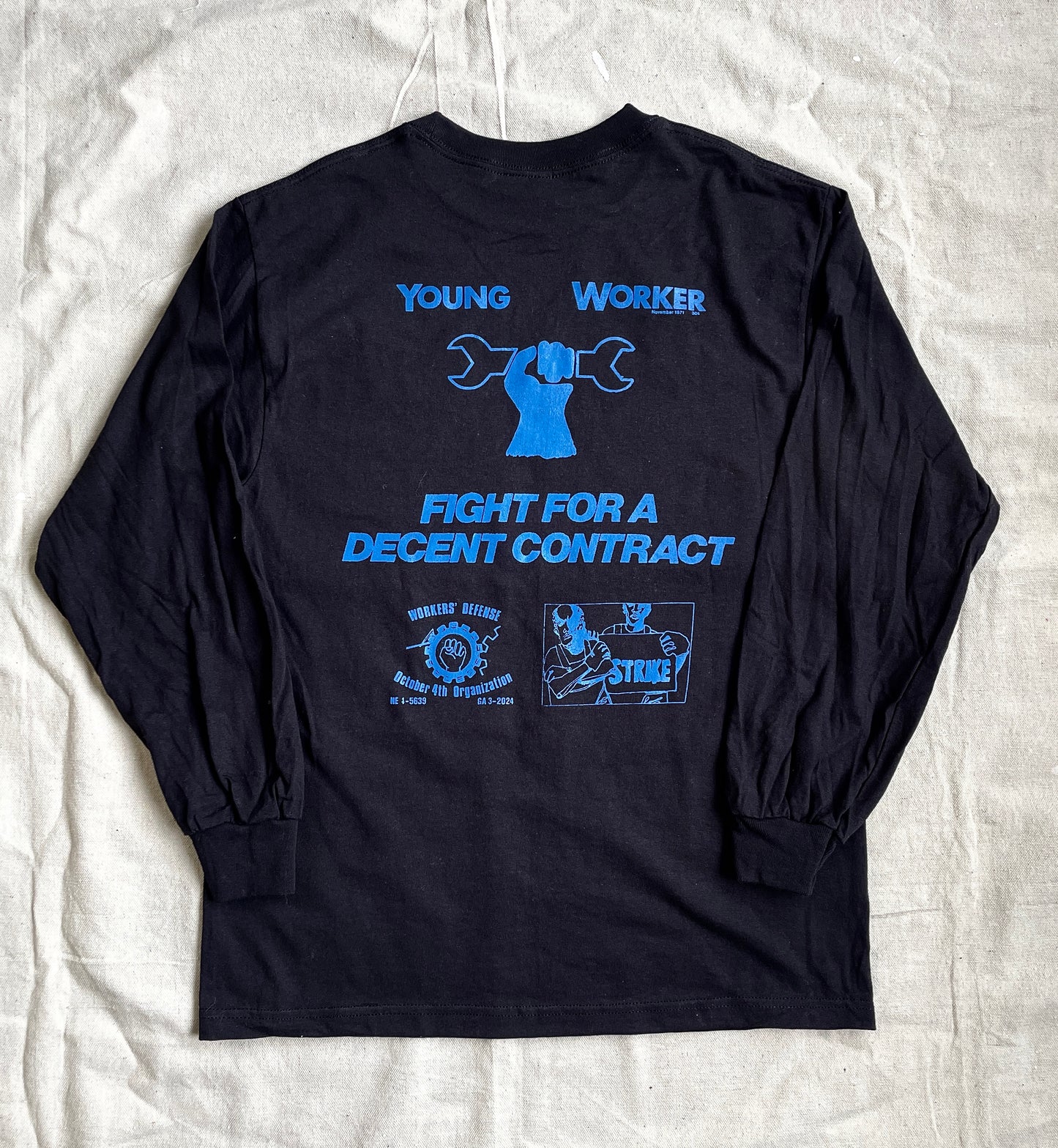 Workers Long Sleeve Tee Collaboration with MHUD Studio to Benefit PCUN