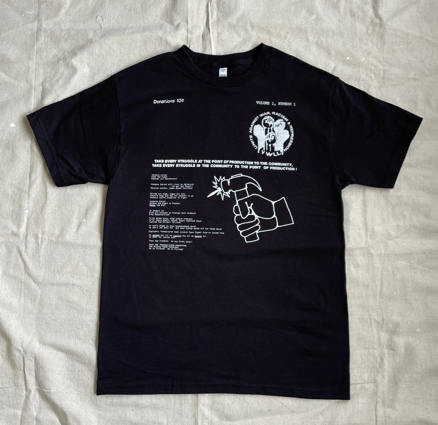 Workers Tee Collaboration with MHUD Studio to Benefit PCUN
