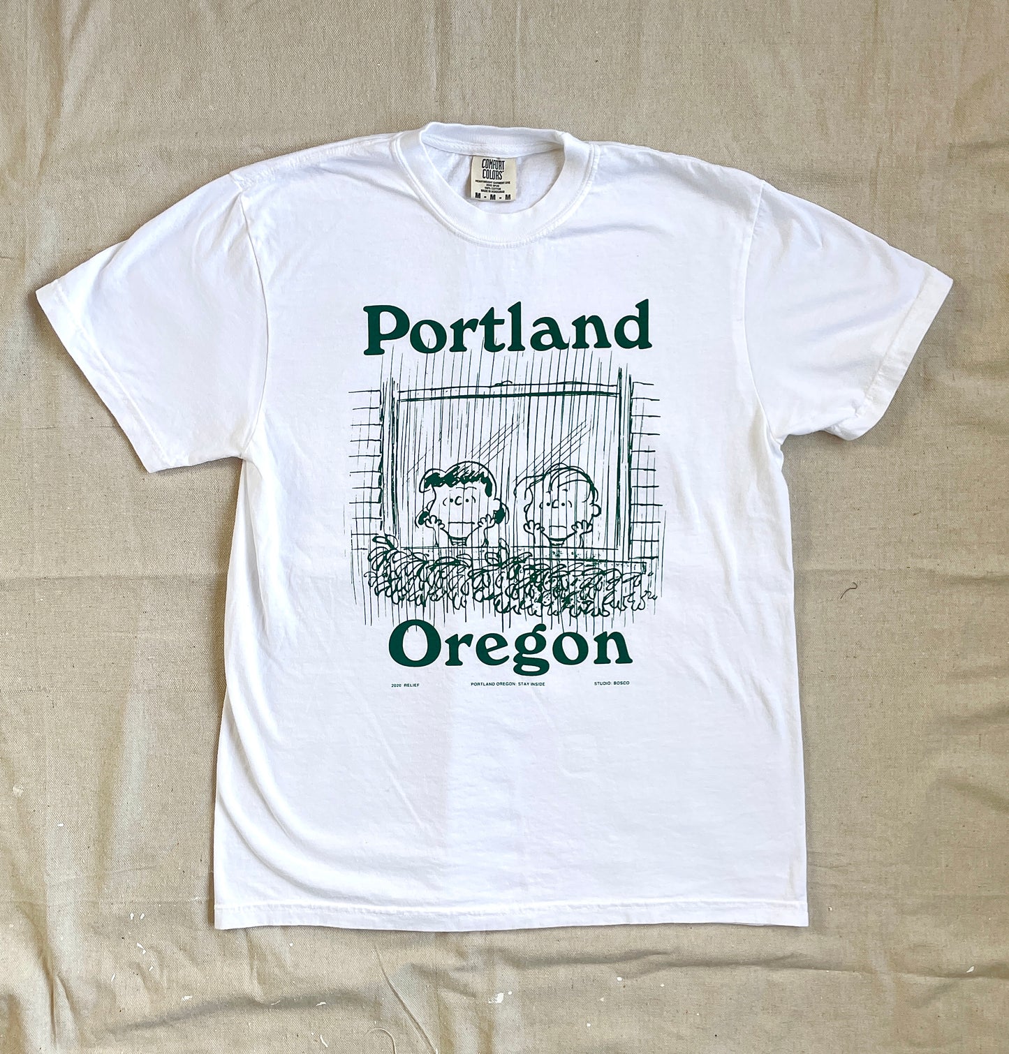 Portland Oregon Short Sleeve Tee Shirt by Bosco Picard