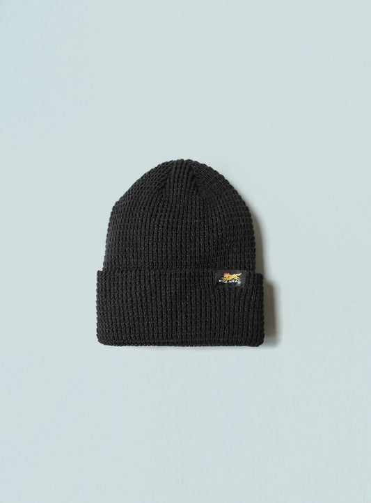 Muttonhead Waffle Toque Beanie - Black
