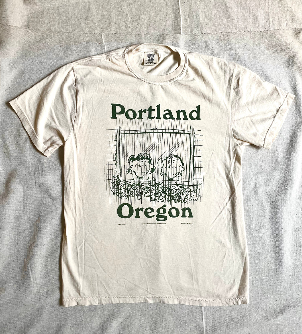 Portland Oregon Short Sleeve Tee Shirt by Bosco Picard Worn Path