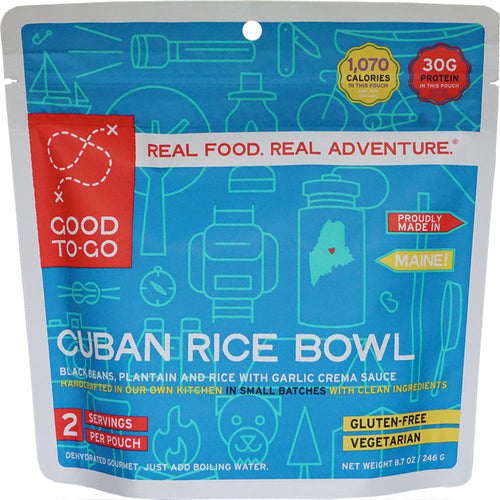 Good To Go Herbed Cuban Rice Bowl Dehydrated Meal- 1 or 2 Serving Size