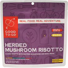Good To Go Herbed Mushroom Risotto Dehydrated Meal- 1 or 2 Serving Size