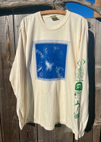 Deprogram Longsleeve Tee Shirt- Natural or Turquiose