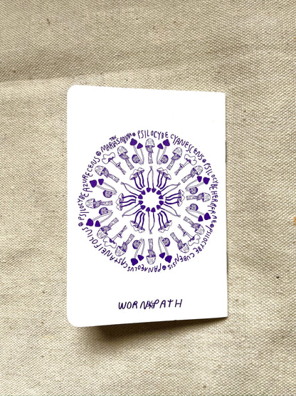 Meditation and Psychedelics Blank Mini Notebook