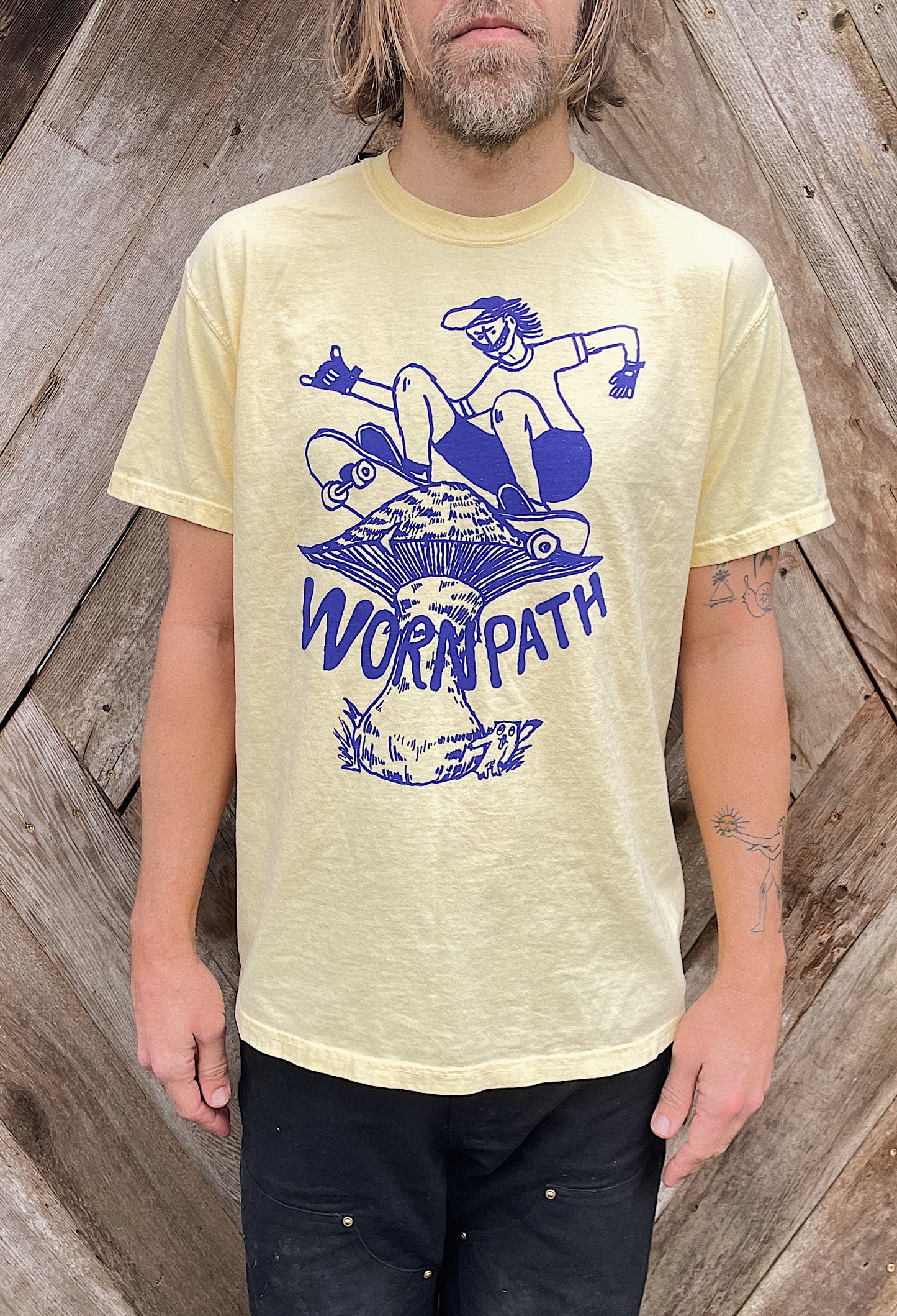 Worn Path Mushroom Skater Tee Shirt- 2 colors
