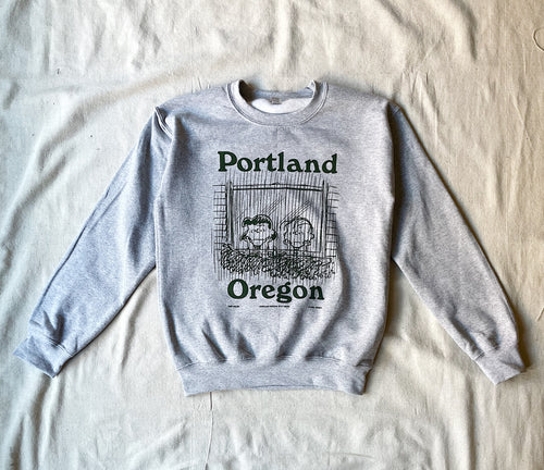 Portland Oregon Crewneck Sweatshirt by Bosco Picard