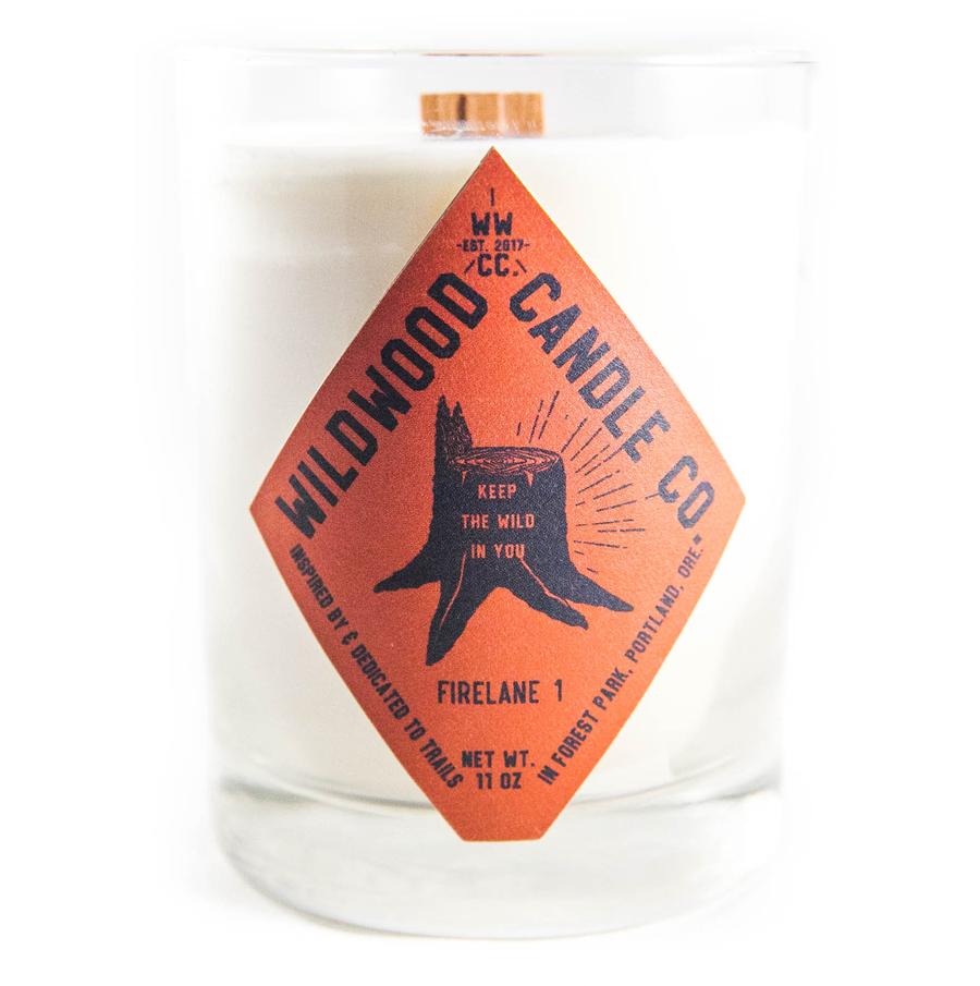 Wildwood Candle Co. Firelane 1 Scent- woodsmoke, balsam, pine